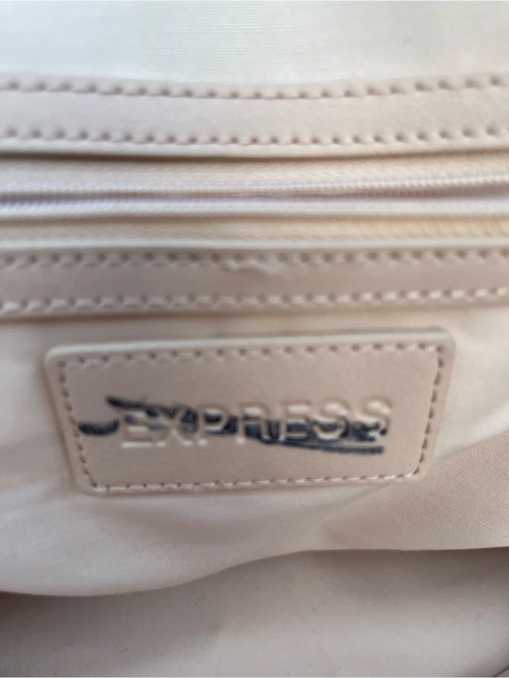Express creamy beige /satchel/ shoulder bag/ purse.
